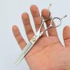 6" Barber Hairdressing Scissors Salon Hairdresser Straight Edge Razor Sharp Thinning Scissors Haircut Shears Professional Hair Cutting Tools (Size : Thinning) view 3