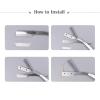 100 Pieces Half Design Razor Blades Shaving Blades Stainless Steel Single Dural Edge Shaving Face Care Hair Removal Sharp Salon Barber Hairdressing view 4