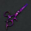 5.5" Hair Styling Scissors 360 Rotation Thumb Japanese Hair Cutting Shears Scissor for Barber Swivel Thumb Straight Clippers Finishing Trimmers Barber Razor Edge with Tension Adjustment view 3