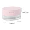 balacoo 2pcs Portable Powder Puff Case with Mirror Elastic Mesh Design for Loose Powder Makeup Travel-friendly Pink Container with Puff for Daily Use view 4