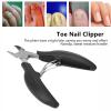 Stainless Steel Curved Blade Ingrown Toenail Clippers for Easy Nail Care & Manicure, Non Slip Handle view 3