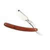 balacoo Wooden Handle Metal Shaving Razor for Men Vintage Straight Barber Razor Portable and Easy to Use for Home Travel for Beard Sideburns and Short Hair for Barbers and Salons view 1
