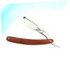 balacoo Wooden Handle Metal Shaving Razor for Men Vintage Straight Barber Razor Portable and Easy to Use for Home Travel for Beard Sideburns and Short Hair for Barbers and Salons view 4