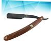 balacoo 2pcs Vintage Straight Razor for Men Bloodwood Handle Metal Manual Shaving Razors for Barbers and Home Use for Beard and Hair Shaping view 2