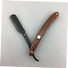 balacoo 2pcs Vintage Straight Razor for Men Bloodwood Handle Metal Manual Shaving Razors for Barbers and Home Use for Beard and Hair Shaping view 3
