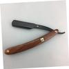 balacoo 2pcs Vintage Straight Razor for Men Bloodwood Handle Metal Manual Shaving Razors for Barbers and Home Use for Beard and Hair Shaping view 4