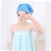 NOLITOY Shower Cap for Women Satin Lined Dry Hair Bonnet Super Absorbent Fast Drying Hair Towel for Long view 2