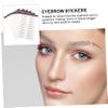 NOLITOY 6pcs Eyebrow Stickers for Effortless Makeup Eyebrow Tattoos for Natural-looking Brows Easy Application for Sparse Over-plucked for -ups and Everyday Use view 2