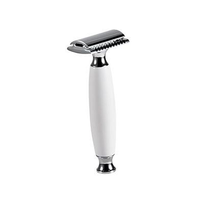FRCOLOR Shape Manual Holder for Vintage Shaving Double-sided for Men Lightweight and Portable for Home and Travel Use