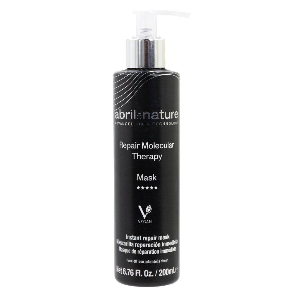 abril et nature - Professional Mask Molecular Therapy - For Damaged, Overprocessed, or Aging Hair - Restructures, Repairs, and Fills the Hair Fiber - Nourishing and Hydrating - Vegan - 200 ml