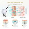 GeRRiT Facial Steamer with 3X Magnifying Lamp, Esthetician Steamer Professional Aromatherapy Humidifier Face Spa Mist Steam for Home Beauty Salon, Personal Skin Care Deep Cleaning, White view 4