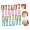 NOLITOY 24pcs Empty False Eyelash Storage Box Window Lightweight Lash Organizer for Easy Viewing and Travel Includes Each of Colors view 3