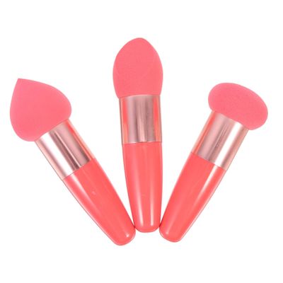 NOLITOY 3pcs Makeup Pens Set for Women Mushroom Heart and Angled Makeup Tools for Easy Application Versatile Cosmetic Accessories for Blending and Touch-ups Watermelon Red