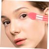 NOLITOY 3pcs Makeup Pens Set for Women Mushroom Heart and Angled Makeup Tools for Easy Application Versatile Cosmetic Accessories for Blending and Touch-ups Watermelon Red view 2