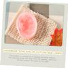 FOYTOKI 4pcs Soap Net Pouches for Foaming and Drying Cotton Linen Drawstring Soap Bags for Home Bathing and Storage Clip view 3