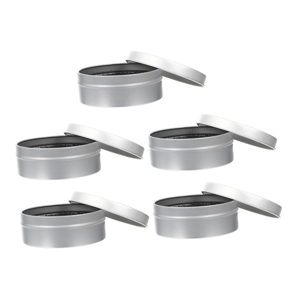 DOITOOL Makeup Brush Cleaning Box Set 5pcs Brush Cleaner Sponges Safe Efficient Compact for Travel