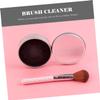 DOITOOL Makeup Brush Cleaning Box Set 5pcs Brush Cleaner Sponges Safe Efficient Compact for Travel view 2