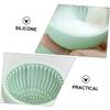 DOITOOL of Makeup Brush Makeup Tray Make up Sponge Cleaner Purple Wigs for Women Brush Scrubber Pad Makeup Sponge Cleaner Cosmetic Brush Japanese-style, 6.50X6.50X5.00CM, Green view 3