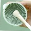 DOITOOL of Makeup Brush Makeup Tray Make up Sponge Cleaner Purple Wigs for Women Brush Scrubber Pad Makeup Sponge Cleaner Cosmetic Brush Japanese-style, 6.50X6.50X5.00CM, Green view 4