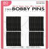 Donna 2-Inch Bobby Pins - 80PCS Hair Clips and Hair Ties Set for Professional Use - Durable and Secure Hair Accessories for Stylish Updos and Everyday Hairstyles view 1