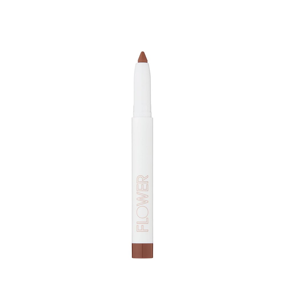 FLOWER BEAUTY By Drew Barrymore Scribble Stick Lip Liner + Eyeliner - Smooth Application + Blendable - 2-in-1 Lip + Eye Liner (Caramel)