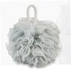 NOLITOY 4pcs Solid Color Mesh Bath Ball Pouf for Exfoliating Skin Convenient Bath Accessories White Green Grey Blue Khaki view 4