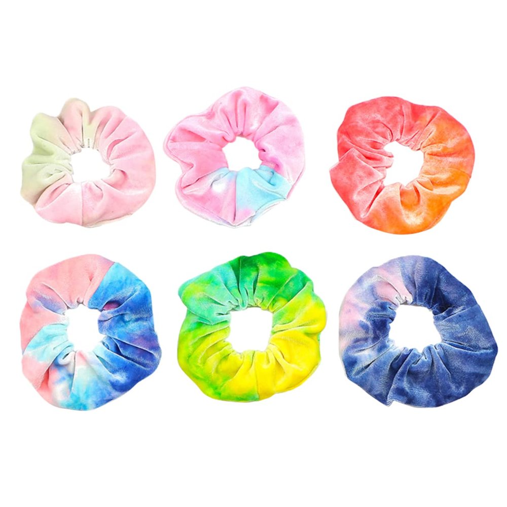 Beatifufu 6pcs Rainbow Color Hair Ties for Women Elastic Ponytail Holders Accessories for Everyday Wear Stylish and Design for Any Occasion