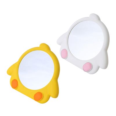 DOITOOL Makeup Mirrors 2 Pack Portable Compact Mirror for Car Student Home Dual Use Design High Definition Mirror Stable Base Tabletop or Wall Hanging
