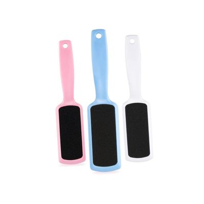 Beatifufu 4pcs Double-Sided Foot File for Hard Skin and Callus Removal Durable Sandpaper Scrubber for Smooth Feet White