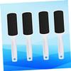 Beatifufu 4pcs Double-Sided Foot File for Hard Skin and Callus Removal Durable Sandpaper Scrubber for Smooth Feet White view 2