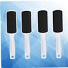Beatifufu 4pcs Double-Sided Foot File for Hard Skin and Callus Removal Durable Sandpaper Scrubber for Smooth Feet White view 3