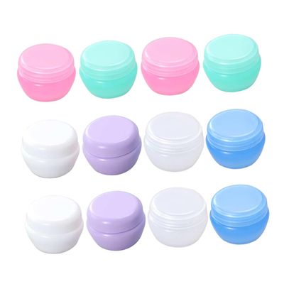 NOLITOY 20pcs Mushroom Shape Cream Containers Inner Lid Leakproof Plastic Travel Bottles for Makeup Creams Ointments Compact and Portable Storage