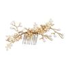 Beatifufu Bridal Pearl Rhinestone Flower Hairpin Comb for Wedding Elegant Hair Accessories Random Style view 1