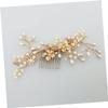 Beatifufu Bridal Pearl Rhinestone Flower Hairpin Comb for Wedding Elegant Hair Accessories Random Style view 3