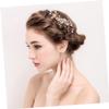 Beatifufu Bridal Pearl Rhinestone Flower Hairpin Comb for Wedding Elegant Hair Accessories Random Style view 4