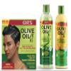 ORS Olive Oil New Growth Relaxer Normal, Moisture Restore Creamy Aloe Shampoo, Strengthen & Nourish Replenishing Conditioner - Bundle view 1