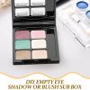 FOMIYES Portable Empty Box Packing Box for Diy Eyeshadow and Blush Compact 6-Cavity Makeup Palette for Travel and Storage view 4