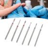 Nail Drill Bit, 6pcs Cuticle Remover Bit Cuticle Removal Manicure Portable Nail Drill Bit for Nail Art Manicure Pedicure Home Salon view 4