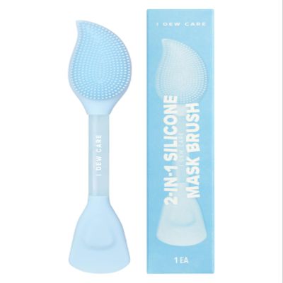 I DEW CARE Skincare Multi-Functional Applicator - 2-in-1 Cleansing Firming Silicone Mask Brush | Soft & Silky Hygenic, Facial Tool, Easy to Wash, Sustainble, Glass Skin, Jelly Spatula