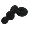 Beatifufu 4pcs Hair Bun Maker Small Medium Large Plus Large Easy to Use Hair Donut Styling Tool for Neat Updos Daily Styles for Weddings Proms and Dance Black view 1