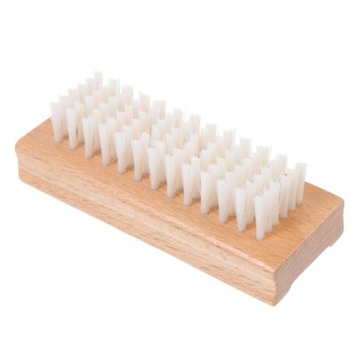 Beatifufu 1pc Wooden Nail Brush Comfortable Bristle Tool for Nail Cleaning and Manicure for Home Salon Use Portable Design Natural Wood Color