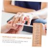 Beatifufu 1pc Wooden Nail Brush Comfortable Bristle Tool for Nail Cleaning and Manicure for Home Salon Use Portable Design Natural Wood Color view 2