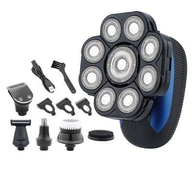 EKHOU Head Shavers for Bald Men, 6 in 1 Floating Head Shaver for Bald Men Waterproof Electric Razor for Men with Nose Hair Trimmer Wet/Dry Grooming Shaving Machines