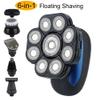 EKHOU Head Shavers for Bald Men, 6 in 1 Floating Head Shaver for Bald Men Waterproof Electric Razor for Men with Nose Hair Trimmer Wet/Dry Grooming Shaving Machines view 2