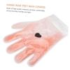NOLITOY 2pairs Peach Paraffin Wax Therapy Hand Feet Cover Nourishing Hand and Foot Masks for Moisturizing Treatment of Wax Covers for Use view 4