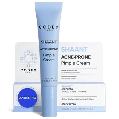 Codex Labs Shaant Spot Hero  Sulfur & Green Tea Gel for Blemish-Prone Skin | Fast-Drying Formula for Clear-Looking Skin | 0.5oz
