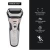 Members Only Foil Shaver, Lithium Metallic Cordless 2 Blade Electric Shaver, Precision Contouring, Pop-up Trimmer, LED Display, Waterproof Design (IPX6), USB Rechargeable view 3