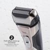 Members Only Foil Shaver, Lithium Metallic Cordless 2 Blade Electric Shaver, Precision Contouring, Pop-up Trimmer, LED Display, Waterproof Design (IPX6), USB Rechargeable view 4