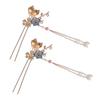 MERRYHAPY Unique Oriental Hair Pin Tassel Hairpin for Women Chinese Hairpins Alloy Hair Stick Stylish Accessory for Events view 1