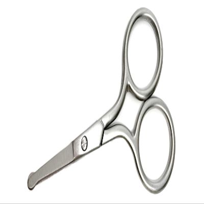 Speert SC2041E Manicure Round Tip Scissors 1 Pack Stainless Steel Pedicure Facial Hair Nose Grooming Nails Eyebrow Eyelash
